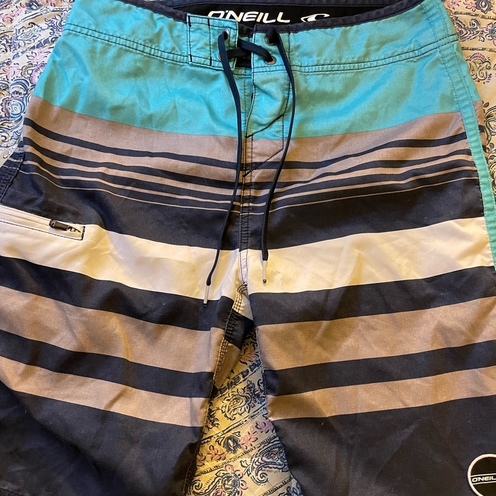 O’Neill Striped Swim Trunks
